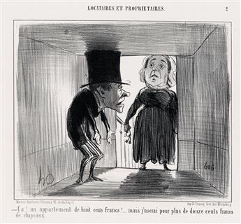 HONORÉ DAUMIER Collection of approximately 20 lithographs.